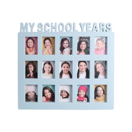 Bilderrahmen für Schuljahre, für Schüler, für Kinder, Campus, 15 Bilder, Collage, Geschenk, Bilderrahmen von YAOGUI