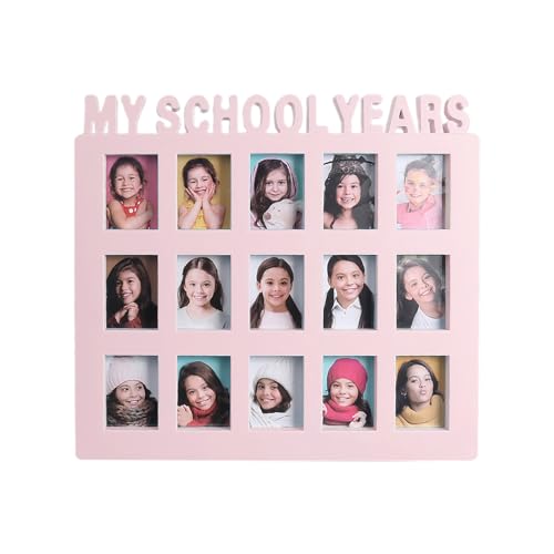 Bilderrahmen für Schuljahre, für Schüler, für Kinder, Campus, 15 Bilder, Collage, Geschenk, Bilderrahmen von YAOGUI