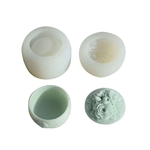 Dekorative Aufbewahrungsbox mit Rosenmotiv, Silikonform für Epoxidharz, Schmuckhalter, Heimdekoration, Aufbewahrungsbox von YAOGUI