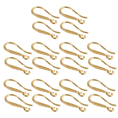 Set mit 20 Ohrringhaken, halbfertige Ohrhaken mit Öffnung für vielseitigen Schmuck-Bastelbedarf von YAOGUI