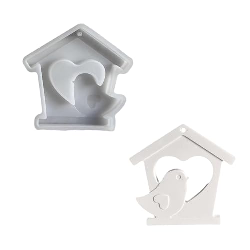 Silikonform für Hausvögel, Plaketten, Anhänger, Basteln, Gießharze, Form für Back- und Bastelprojekte zu Hause von YAOGUI