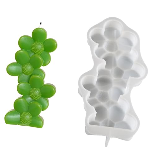 Stapelbare Blumen-Silikonformen, Ornament-Formen, Herzformen, Gießen, Epoxidharz, Bastelbedarf von YAOGUI