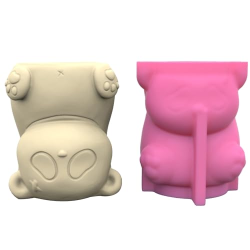 Tier-Topfform für Beton-Blumentöpfe, Harzform, Panda, Stifthalter, Tischdekoration, Heimdekoration, Vase, Epoxidharz-Form von YAOGUI