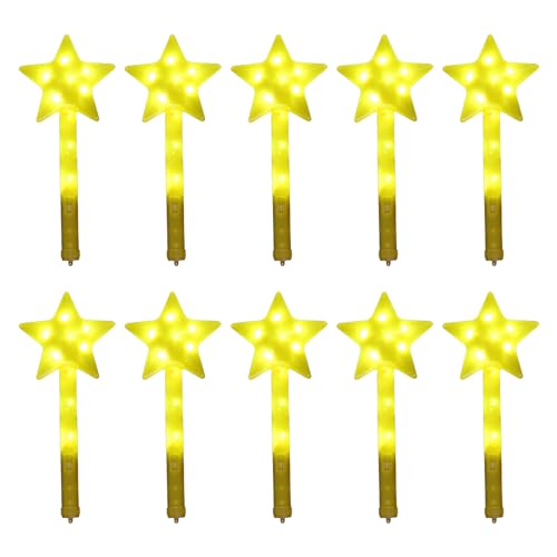 YAOGUI 10 Pcs Blinkende Sticks LED Star Stick Glühen Stufe Stufe Spielzeugfestival Party Leuchten Feen YAOGUI 10 Pcs Blinkende Sticks LED Star Stick Glühen Stufe Stufe Spielzeugfestival Party Leuchten Feen von YAOGUI