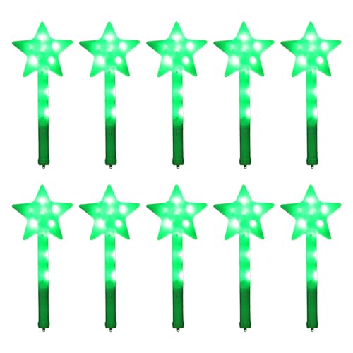YAOGUI 10 Pcs Blinkende Sticks LED Star Stick Glühen Stufe Stufe Spielzeugfestival Party Leuchten Feen YAOGUI 10 Pcs Blinkende Sticks LED Star Stick Glühen Stufe Stufe Spielzeugfestival Party Leuchten Feen von YAOGUI