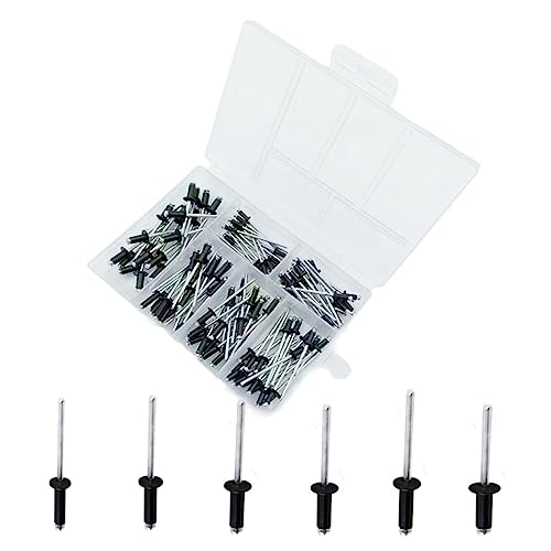 YAOGUI 120x Blindnieten Aluminium M2.4-M4 Dome-Head Popnieten sortiert Set Niet-Kit Pull für Möbel Sortiment Kit Rostfreie Nieten Blindnieten YAOGUI 120x Blindnieten Aluminium M2.4-M4 Dome-Head Popnieten sortiert Set Niet-Kit Pull für Möbel Sortiment Kit Rostfreie Nieten Blindnieten von YAOGUI