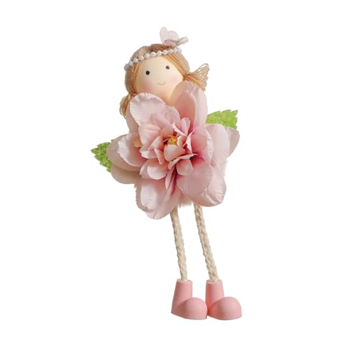 YAOGUI Dekorativer Puppen-Anhänger für Mädchen, wunderschön gearbeitete Mädchenpuppen mit Blumendetail für stilvolle Taschenaufwertung von YAOGUI