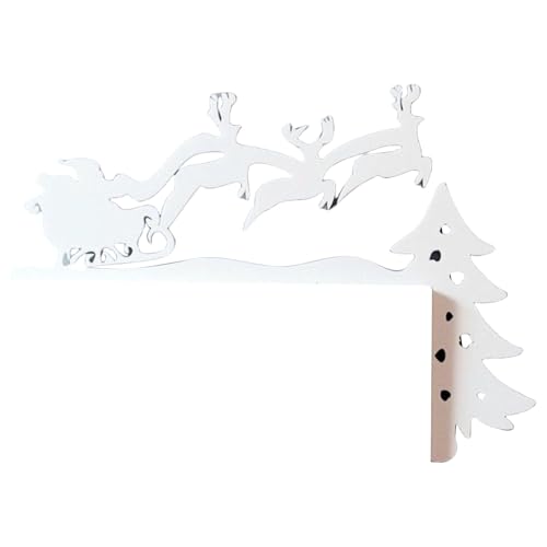 YAOGUI Festives Metall-Türrahmen-Schild, Türecken-Dekoration für Weihnachtsfeier, Heimdekoration, für Fenster und Wand, handbemalt von YAOGUI