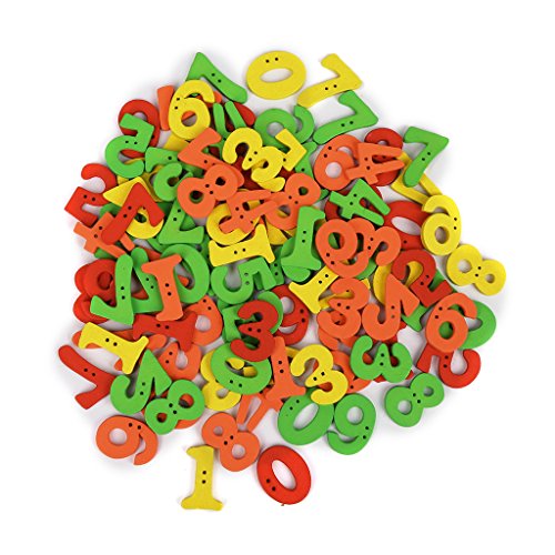 YAOGUI Knöpfe, Knöpfe zum Basteln, niedliche Zahlen, Holzknöpfe, Basteln, Scrapbooking, Nähen, Applikationen, Zubehör, 100 Stück YAOGUI Knöpfe, Knöpfe zum Basteln, niedliche Zahlen, Holzknöpfe, Basteln, Scrapbooking, Nähen, Applikationen, Zubehör, 100 Stück von YAOGUI