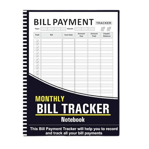 YAOGUI Notizbuch zur Verfolgung von Familienausgaben, Rechnungen, Zahlungsverwaltung, für Haushaltsrechnungen oder Reinigungszeitpläne, Checkliste, Planer, Buch, Heimfinanz-Tracking-Notizbuch YAOGUI Notizbuch zur Verfolgung von Familienausgaben, Rechnungen, Zahlungsverwaltung, für Haushaltsrechnungen oder Reinigungszeitpläne, Checkliste, Planer, Buch, Heimfinanz-Tracking-Notizbuch von YAOGUI