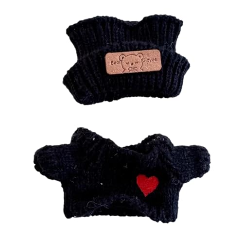 YAOGUI Puppenkleidungsset für 15–17 cm große Puppen, inklusive schwarzer Strickmütze und Herz-Pullover für Verkleidungen, Spiele, Strickkostüm, Fotografie-Requisiten, einzigartige Kleidung YAOGUI Puppenkleidungsset für 15–17 cm große Puppen, inklusive schwarzer Strickmütze und Herz-Pullover für Verkleidungen, Spiele, Strickkostüm, Fotografie-Requisiten, einzigartige Kleidung von YAOGUI
