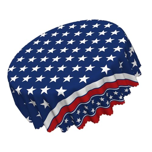 YAOGUI Tischdecke, strapazierfähig, Polyester, Rot, Weiß, Blau, Flaggen, Sterne, patriotische Tischdecke, Dekoration, Sterne und Streifen YAOGUI Tischdecke, strapazierfähig, Polyester, Rot, Weiß, Blau, Flaggen, Sterne, patriotische Tischdecke, Dekoration, Sterne und Streifen von YAOGUI