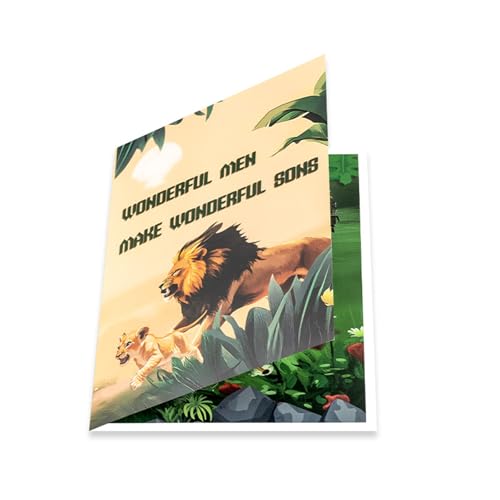 YAOGUI Vatertag 3D Faltkarte Einzigartige 3D Lions Designs Kartensegen Grußkarte Für Vatertag Accessoire Geschenk YAOGUI Vatertag 3D Faltkarte Einzigartige 3D Lions Designs Kartensegen Grußkarte Für Vatertag Accessoire Geschenk von YAOGUI