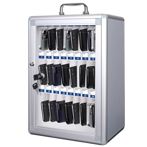 YAONJS 24 Bits Handyhalter Klassenzimmer Büro Handys Aufbewahrungsschrank Wandmontierter Handyschrank Handybox YAONJS 24 Bits Handyhalter Klassenzimmer Büro Handys Aufbewahrungsschrank Wandmontierter Handyschrank Handybox von YAONJS