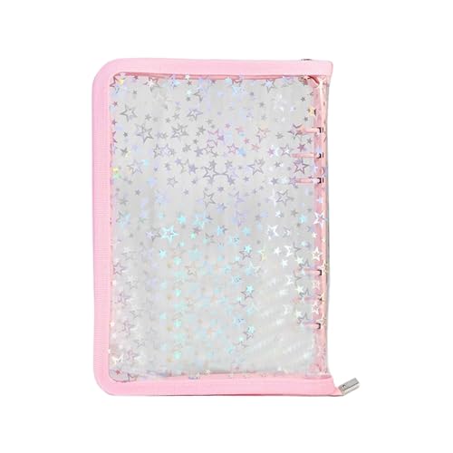 YAOPIU Klarer Dokumentenordner Nachfüllbar - Wiederverwendbares Sticker Aufbewahrungsbuch - Reißverschluss Sticker Album Für Schüler Lehrer Projektmanager Journal Tape Kleinteile Quittungen von YAOPIU