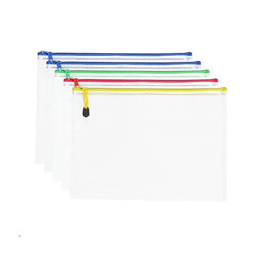 Dokumententasche A3/A4/A5/B5 10 Stück Reißverschlusstasche Farbe Datei Taschen mit Reißverschluss,Kunststoff Zip Beutel Mesh Dokumententasche mit Reißverschluss für Büros Schulreise Zubehör A5 Dick Dokumententasche A3/A4/A5/B5 10 Stück Reißverschlusstasche Farbe Datei Taschen mit Reißverschluss,Kunststoff Zip Beutel Mesh Dokumententasche mit Reißverschluss für Büros Schulreise Zubehör A5 Dick von YAOTT