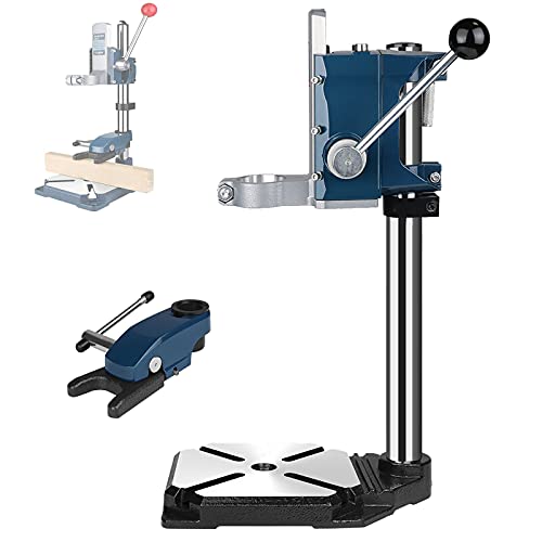 YAOYAOO Bohrmaschinenständer, Bohrständer mit Schraubstock Druckplatte 90 ° Drehung Säulenbohrmaschine für Bohren und Schneiden Höhenverstellbar Tischbohrmaschine Standbohrmaschine von YAOYAOO