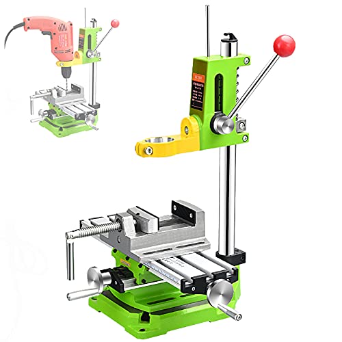 YAOYAOO Bohrmaschinenständer, Säulenbohrmaschine mit Schraubstock und Werkbank, Bohrständer mit 360 ° Drehbares Spannfutter Einstellbar Standbohrmaschine Tischbohrmaschine für Stanzen YAOYAOO Bohrmaschinenständer, Säulenbohrmaschine mit Schraubstock und Werkbank, Bohrständer mit 360 ° Drehbares Spannfutter Einstellbar Standbohrmaschine Tischbohrmaschine für Stanzen von YAOYAOO