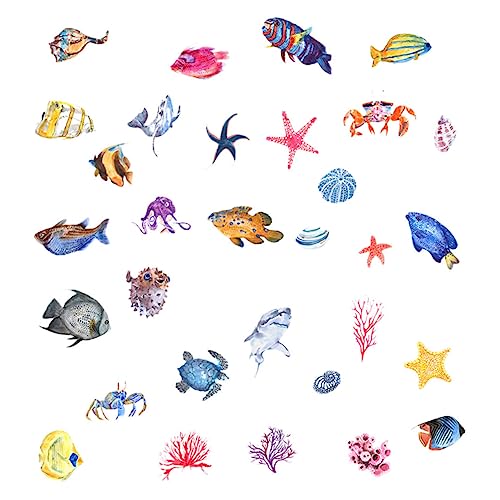 1Stück Unterwasserwelt Wandaufkleber für Kinderzimmer Abnehmbarer Wandtattoo mit Meerestieren Langlebig zur Dekoration von Kinderzimmern 1Stück Unterwasserwelt Wandaufkleber für Kinderzimmer Abnehmbarer Wandtattoo mit Meerestieren Langlebig zur Dekoration von Kinderzimmern von YARNOW