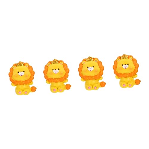 4 Stück Kawaii Tier Cake Dekoration Mini Tier Statue aus Harz für Kuchen Garten Cartoon Deko für Kindergeburtstage von YARNOW