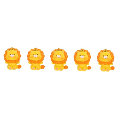 5 Stück Mini Tierfigur für Tortendekoration Lustige Cartoon Tierstatue aus Resin für Kuchen und Garten für Kinderpartys und Kreative Dekoideen von YARNOW