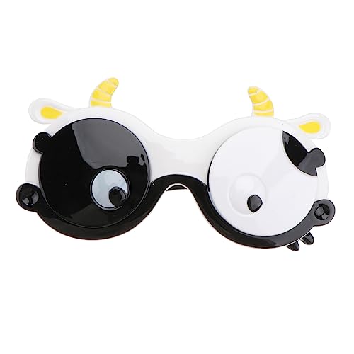 YARNOW 1 Paar Süße Sonnenbrille mit Kuhmuster Lustige Festivalbrille für Partys Ergonomisches Design Sichere Materialien für Foto Requisiten und Party Dekoration YARNOW 1 Paar Süße Sonnenbrille mit Kuhmuster Lustige Festivalbrille für Partys Ergonomisches Design Sichere Materialien für Foto Requisiten und Party Dekoration von YARNOW