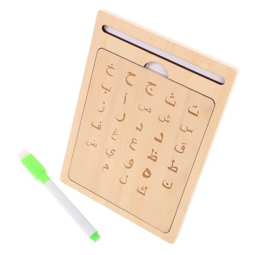 YARNOW 1 Satz Arabischer Schreibblock Schreibübungen für Gerillte Handschriftübungen für Kleinkind Montessori Zeichenbrett Schreibübungen für Kleinkinder hölzern Beige YARNOW 1 Satz Arabischer Schreibblock Schreibübungen für Gerillte Handschriftübungen für Kleinkind Montessori Zeichenbrett Schreibübungen für Kleinkinder hölzern Beige von YARNOW