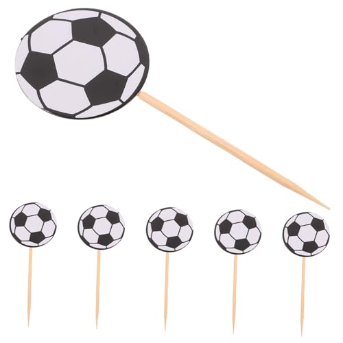 YARNOW 1 Satz Fußball Kucheneinsatz Cupcake Fußball Kuchendekor Kindergeburtstagsdekorationen Sport Kuchenaufsatz Mädchen Geburtstagskuchen Ornament Pfosten Für Fußball 60 Stück YARNOW 1 Satz Fußball Kucheneinsatz Cupcake Fußball Kuchendekor Kindergeburtstagsdekorationen Sport Kuchenaufsatz Mädchen Geburtstagskuchen Ornament Pfosten Für Fußball 60 Stück von YARNOW