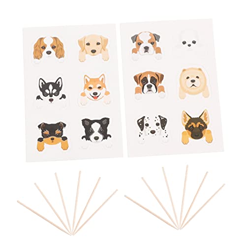 YARNOW 1 Satz Geburtstagskuchen-plugin Kuchendeckel Kuchendekor Gastgeschenke Für Hunde Hundegeburtstagsstütze Welpe Haustier Geburtstag Für Hund Papier 36 Stück YARNOW 1 Satz Geburtstagskuchen-plugin Kuchendeckel Kuchendekor Gastgeschenke Für Hunde Hundegeburtstagsstütze Welpe Haustier Geburtstag Für Hund Papier 36 Stück von YARNOW