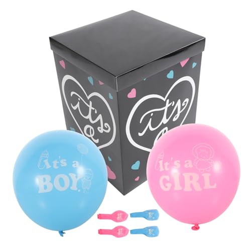 YARNOW 1 Satz Geschlechtsrevealing Box Dekorative Box für Shower Party Enthülle Geschlecht mit Blauen und Luftballons Spaßige Deko für Unvergessliche YARNOW 1 Satz Geschlechtsrevealing Box Dekorative Box für Shower Party Enthülle Geschlecht mit Blauen und Luftballons Spaßige Deko für Unvergessliche von YARNOW