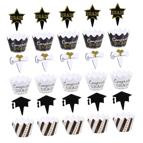 YARNOW 1 Satz Kuchen Umgebende Karten Grad Abschlussfeier Name Abschlusstorte Hochschule Kuchen Picks Felgen Dekoration Kuchendekor Abschluss-kuchenaufsatz Dessert -topper Papier 24 Stück YARNOW 1 Satz Kuchen Umgebende Karten Grad Abschlussfeier Name Abschlusstorte Hochschule Kuchen Picks Felgen Dekoration Kuchendekor Abschluss-kuchenaufsatz Dessert -topper Papier 24 Stück von YARNOW
