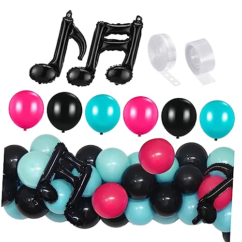 YARNOW 1 Satz Musiknote Folienballons Luftballons für Geburtstagsfeiern und Musik Themenpartys Dekorationszubehör für Fröhliche Feiern und Besondere Anlässe von YARNOW