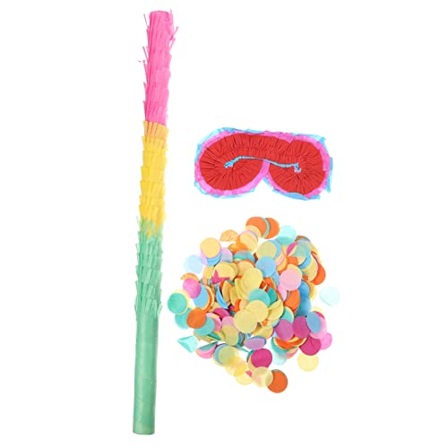 YARNOW 1 Satz Pinata Zubehör mit Pinata Stick Konfetti und Brille für Kindergeburtstagsfeier Partyspiel für Fröhliche und Unvergessliche Erlebnisse YARNOW 1 Satz Pinata Zubehör mit Pinata Stick Konfetti und Brille für Kindergeburtstagsfeier Partyspiel für Fröhliche und Unvergessliche Erlebnisse von YARNOW