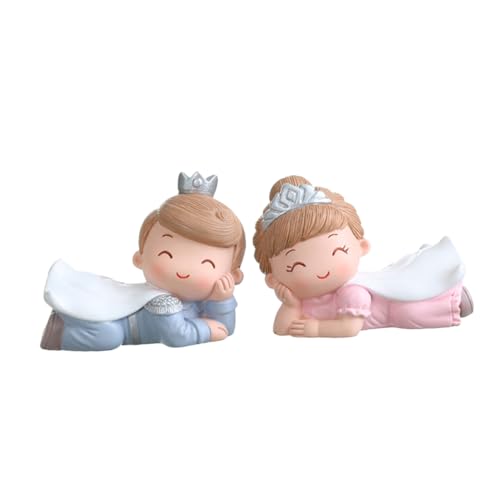YARNOW 1 Satz Prinzen- Und Prinzessinnenschmuck Ornament Mini-figuren-topper Minifiguren Kuchen Schmückt Auto Schmücken Zarte Figuren Harz 2 Stück YARNOW 1 Satz Prinzen- Und Prinzessinnenschmuck Ornament Mini-figuren-topper Minifiguren Kuchen Schmückt Auto Schmücken Zarte Figuren Harz 2 Stück von YARNOW