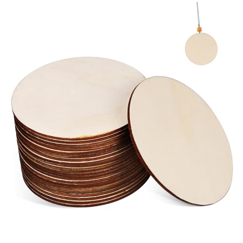 YARNOW 1 Satz Runde Holzscheiben Naturholz Holzplatten Für Bastelarbeiten Diy Projekte Hochzeitsdekoration Handwerksmaterialien 20 Stück YARNOW 1 Satz Runde Holzscheiben Naturholz Holzplatten Für Bastelarbeiten Diy Projekte Hochzeitsdekoration Handwerksmaterialien 20 Stück von YARNOW
