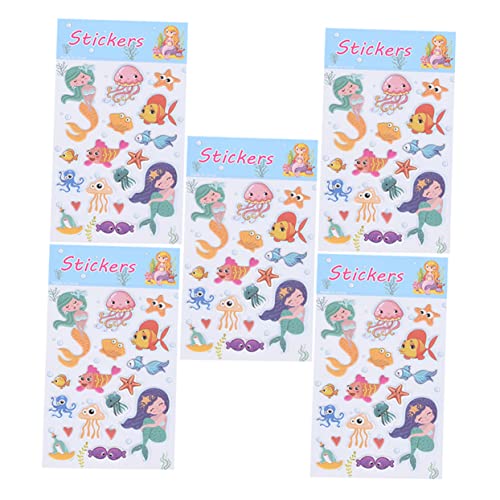 YARNOW 1 Satz Teiliges Set Niedlicher Cartoon Meerjungfrau Aufkleber Selbstklebende Scrapbook und Tagebuch Dekoration Vielseitige Sticker für Diy Projekte und von YARNOW