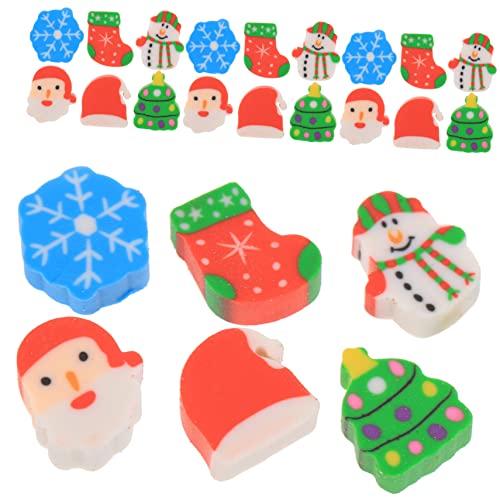 YARNOW 1 Schachtel Weihnachts Radiergummis Set Niedliche Weihnachtsmann Schneemann Radiergummis Sichere Zubehör Tragbare Mini Schulradierer für Schüler und Büro als YARNOW 1 Schachtel Weihnachts Radiergummis Set Niedliche Weihnachtsmann Schneemann Radiergummis Sichere Zubehör Tragbare Mini Schulradierer für Schüler und Büro als von YARNOW