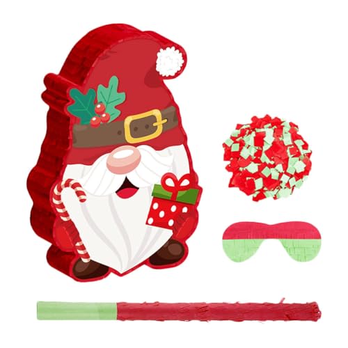 YARNOW 1 Set Weihnachts-Piñata: Weihnachts-Piñata mit Gnomen-Motiven für Partyspaß – hängende Gnomen-Dekoration für Gemeinschaftsveranstaltungen, Schulaktivitäten YARNOW 1 Set Weihnachts-Piñata: Weihnachts-Piñata mit Gnomen-Motiven für Partyspaß – hängende Gnomen-Dekoration für Gemeinschaftsveranstaltungen, Schulaktivitäten von YARNOW