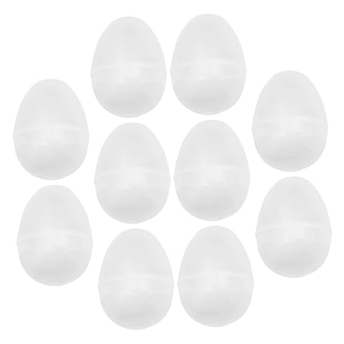 YARNOW 10 Pcs Fillbare Klare Plastik Ostereier Osterfartsbeutel Füllstoffe Plastik Ostereier Süßigkeiten Behandlungskisten Für Ostereiersuche Handwerk von YARNOW