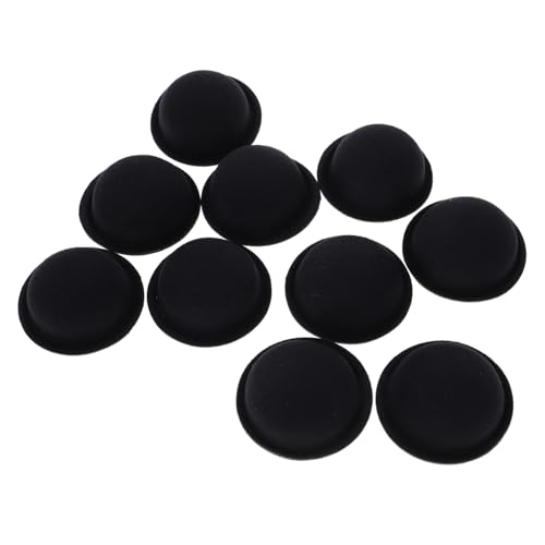 YARNOW 10 Stück Kuppelhutembryo Minihüte Zum Basteln Puppenmütze Selber Machen Puppenhüte Mini -Formale Hüte Miniatur Ha Minihut Zum Basteln Zylinder Für Bastelarbeiten Stoff Schwarz von YARNOW