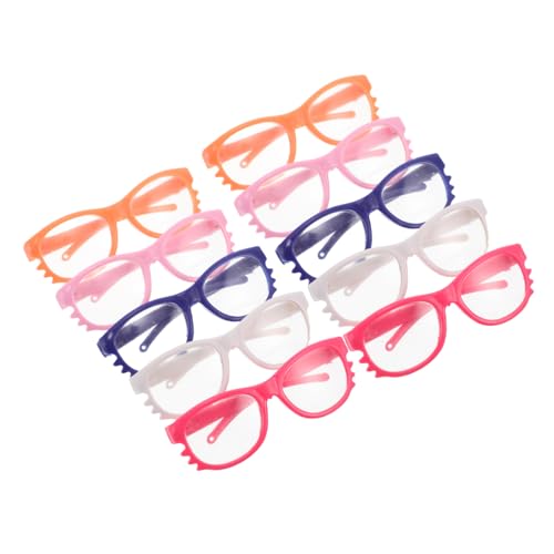 YARNOW 10 Stück Puppe Brille Puppe Zubehör für Puppenkostüme gefälschte Kinderbrille Sonnenbrille aus Kunststoff Requisiten für die Weihnachtsfotokabine Plastik YARNOW 10 Stück Puppe Brille Puppe Zubehör für Puppenkostüme gefälschte Kinderbrille Sonnenbrille aus Kunststoff Requisiten für die Weihnachtsfotokabine Plastik von YARNOW