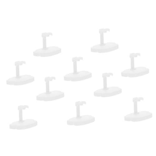 YARNOW 10 Stück Puppenständer Steht Inhaber Puppenanzeige Unterstützung Schreibtisch Vertikale Gestell für Puppe Stützständer für Puppen Puppenzubehör einfaches Puppenregal Plastik Weiß von YARNOW