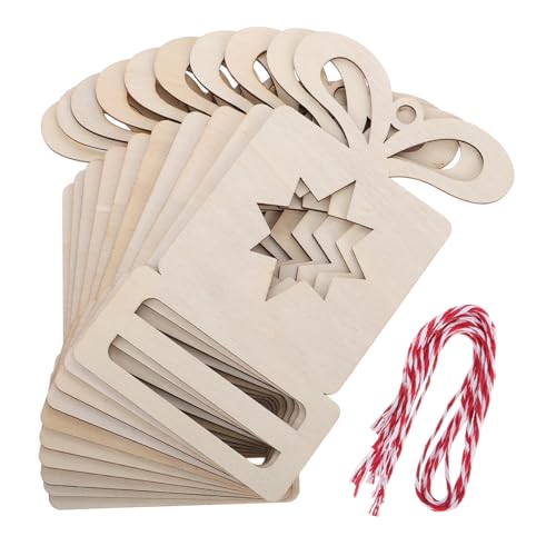 YARNOW 10 Stück Teiliges DIY Holzanhänger Unbehandeltem Holz mit Vorgebohrtem Rustikale Weihnachtsbaumschmuck Vielseitige Blanko Holzscheiben für Basteln Partydekorationen und YARNOW 10 Stück Teiliges DIY Holzanhänger Unbehandeltem Holz mit Vorgebohrtem Rustikale Weihnachtsbaumschmuck Vielseitige Blanko Holzscheiben für Basteln Partydekorationen und von YARNOW