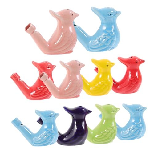 YARNOW 10 Stück Teiliges Keramik Vogelpfeifen Niedlicher Wasser Vogel Form Leichte Kinderspielzeuge mit Klarem Sicher aus Keramik als Party und Sportcheer Pfeifen YARNOW 10 Stück Teiliges Keramik Vogelpfeifen Niedlicher Wasser Vogel Form Leichte Kinderspielzeuge mit Klarem Sicher aus Keramik als Party und Sportcheer Pfeifen von YARNOW