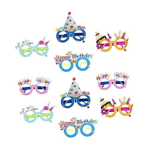 YARNOW 10 Stück Teiliges Kindergeburtstagsbrillen Lustige Pappbrillen für Partys Thematische Feiern und Fotorequisiten Verschiedene Erhältlich YARNOW 10 Stück Teiliges Kindergeburtstagsbrillen Lustige Pappbrillen für Partys Thematische Feiern und Fotorequisiten Verschiedene Erhältlich von YARNOW