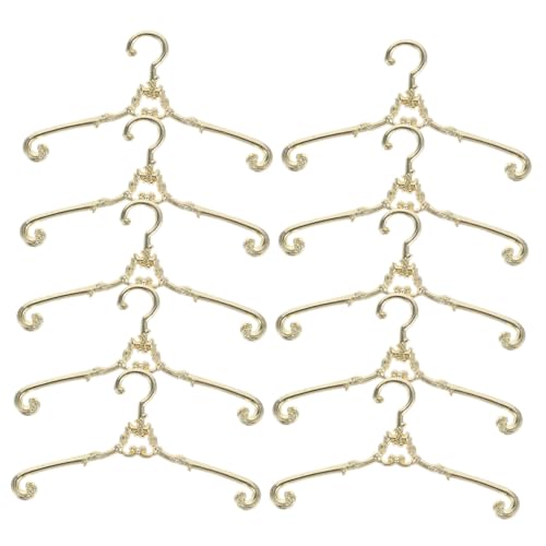 YARNOW 10 Stück Teiliges Mini Kleiderbügel für Puppen Retro Metallkleiderbügel für Puppenmode für Puppenhaus und Kreative Aufbewahrung von Kleidung YARNOW 10 Stück Teiliges Mini Kleiderbügel für Puppen Retro Metallkleiderbügel für Puppenmode für Puppenhaus und Kreative Aufbewahrung von Kleidung von YARNOW