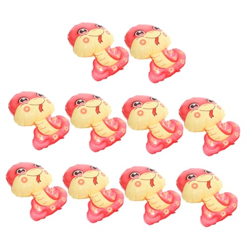 YARNOW 10 Stück Teiliges Rote Schlangen Luftballons aus Robustem Kunststoff Langlebig und Platzfest Vielseitige Partydekoration für Chinesisches Neujahr Geburtstage und Festliche Anlässe YARNOW 10 Stück Teiliges Rote Schlangen Luftballons aus Robustem Kunststoff Langlebig und Platzfest Vielseitige Partydekoration für Chinesisches Neujahr Geburtstage und Festliche Anlässe von YARNOW