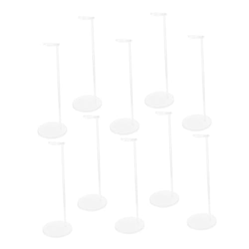 YARNOW 10 Stück Verstellbare Puppenständer Transparente Actionfigur Halter Individuell Anpassbar für Verschiedene Puppengrößen und Posen Einfache Montage für Sammler und Dekoration YARNOW 10 Stück Verstellbare Puppenständer Transparente Actionfigur Halter Individuell Anpassbar für Verschiedene Puppengrößen und Posen Einfache Montage für Sammler und Dekoration von YARNOW