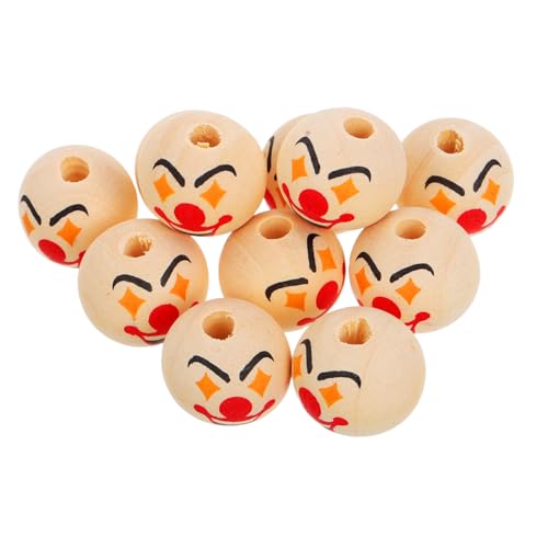 YARNOW 10 Stück Zubehör für Holzperlen Halloween-Anhänger für Armbänder Lose Perlen DIY handgefertigte Abstandsperlen Holzperlen mit Gesichtern Gesichtsperlen Kürbisperlen Lotusbaum YARNOW 10 Stück Zubehör für Holzperlen Halloween-Anhänger für Armbänder Lose Perlen DIY handgefertigte Abstandsperlen Holzperlen mit Gesichtern Gesichtsperlen Kürbisperlen Lotusbaum von YARNOW
