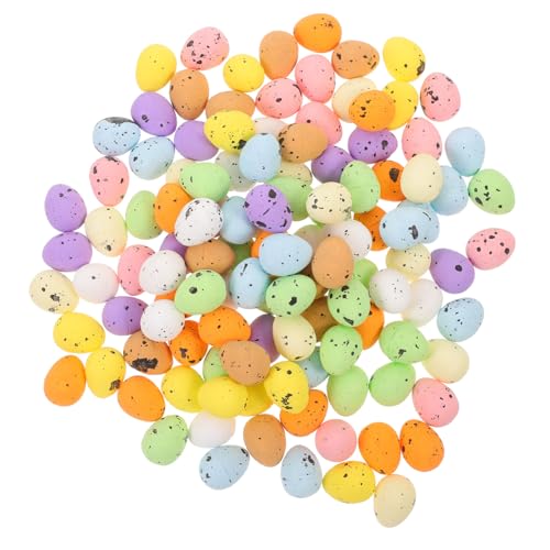 YARNOW 100 Stück Bunte Schaum Ostereier Dekorationsrequisiten für Ostern zum Füllen von Osternestern für Verschiedene Festivitäten von YARNOW